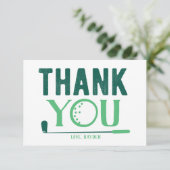 Aangepaste Golf-kaart voor bedankt (Staand voorkant)