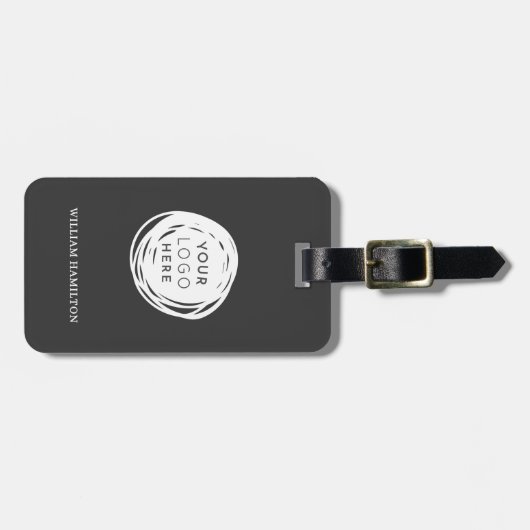 Aangepaste Golf Logo naam Bagagelabel (Voorkant horizontaal)