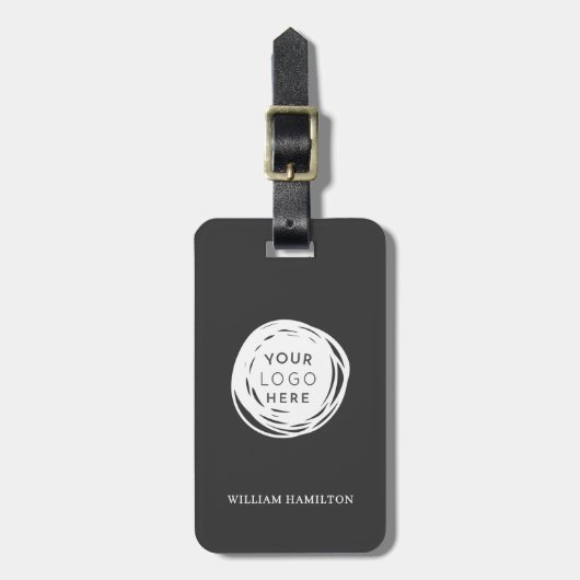 Aangepaste Golf Logo naam Bagagelabel (Voorkant verticaal)