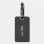 Aangepaste Golf Logo naam Bagagelabel (Achterkant verticaal)