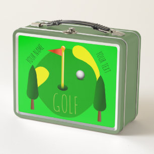 Aangepaste Golf Metal Lunchbox