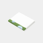 Aangepaste Golf Monogram Golfer's Post it Notes (Schuin)