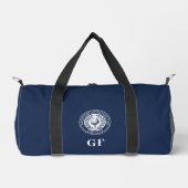 Aangepaste Golf Monogram Navy Reis Gym Duffle Tas (Voorkant)