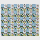 Aangepaste Golf Multi Foto Monogram Vaderdag Cadeaupapier (Vlak)