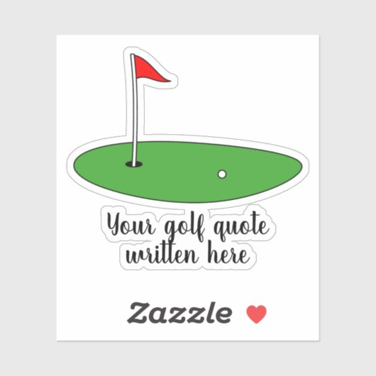 Aangepaste golf offerte laptop decal sticker (Vel)