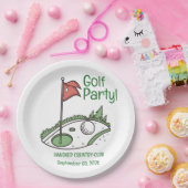 Aangepaste Golf Party Bord Locatie, datum (Feest)