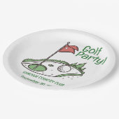 Aangepaste Golf Party Bord Locatie, datum (Gekanteld)