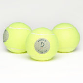 Aangepaste Golf Player Monogram Funny Tennis Balls Tennisballen (Multi)