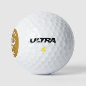 Aangepaste Golf Queen Gouden Kroon Golfballen (Logo)