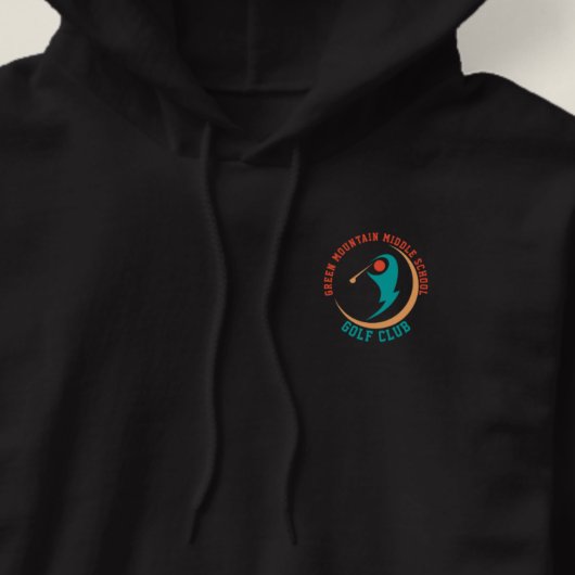 Aangepaste Golf School Club League Naam Nummer Hoodie