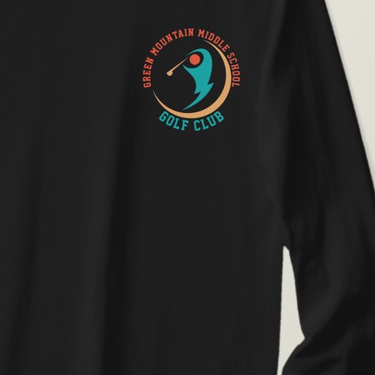 Aangepaste Golf School Club League Naam Nummer T-shirt