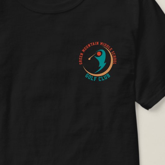 Aangepaste Golf School Club League Naam Nummer T-shirt