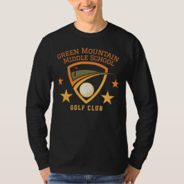 Aangepaste Golf School Club League Naam Nummer T-shirt