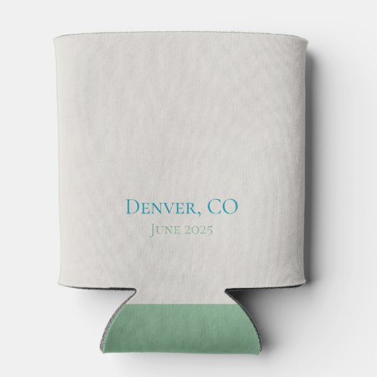 Aangepaste Golf Scramble Club naam Blikjeskoeler (Achterkant)