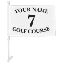 Aangepaste golf themed auto vlag