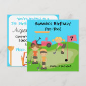 Aangepaste Golf-uitzending op feestdag Kaart (Voorkant / Achterkant)