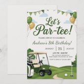 Aangepaste Golf Verjaardag Kaart (Voorkant / Achterkant)