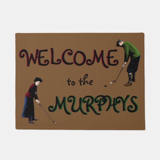 Aangepaste  Golf Welcome Mat (Voorkant)
