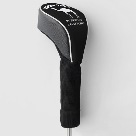 Aangepaste golfafdekking met kamelensilhouet golfheadcover (Schuin)