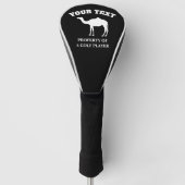 Aangepaste golfafdekking met kamelensilhouet golfheadcover (Voorkant)