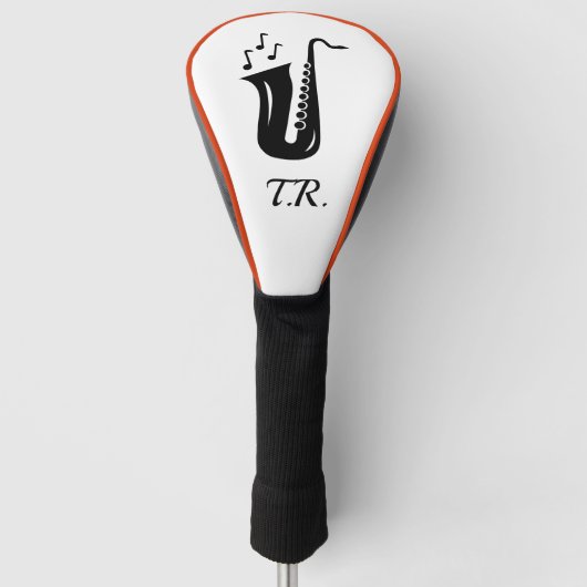 Aangepaste golfafdekking voor saxofone-speler golfheadcover (Voorkant)