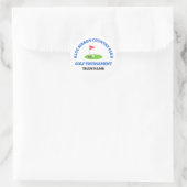 Aangepaste golfbaan of countryclub ronde sticker (Tas)