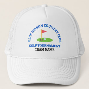 Aangepaste golfbaan of countryclub trucker pet