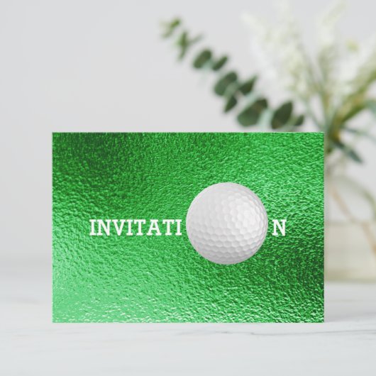 Aangepaste Golfbal 12,7 cm x 8,9 cm Kaart (Staand voorkant)