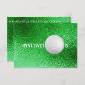 Aangepaste Golfbal 12,7 cm x 8,9 cm Kaart (Voorkant / Achterkant)