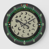 Aangepaste Golfbal grote klok (Voorkant)