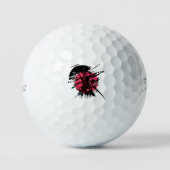 Aangepaste golfbal – Leuke sportdesign Golfballen (Voorkant)