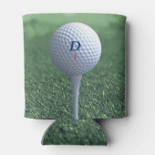 Aangepaste Golfbal op de Groene Golfers Koelbox Blikjeskoeler (Achterkant)