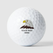 Aangepaste golfballen met een Amerikaanse balletoo (Voorkant)