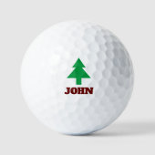 Aangepaste golfballen met een logo van dennenbomen (Voorkant)