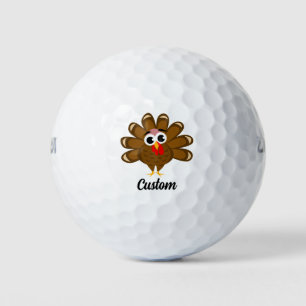Aangepaste golfballen met grappige kalkoenen logo