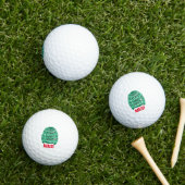 Aangepaste golfballen met lelijke xmas sweater log (Insitu Gras)