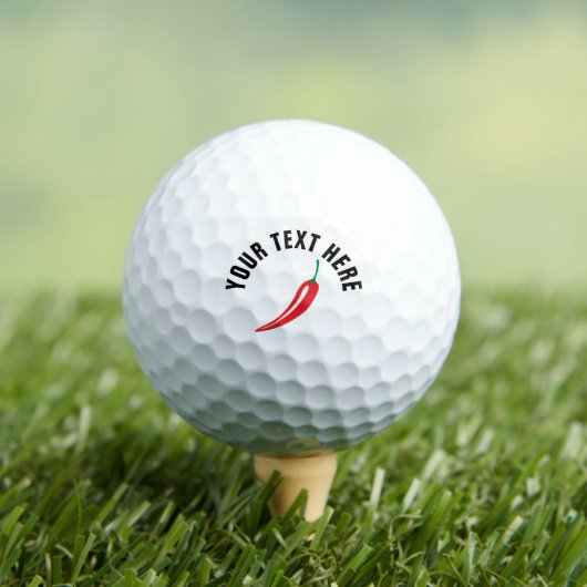 Aangepaste golfballen met logo van rode oliepaprik (Insitu Shirt)