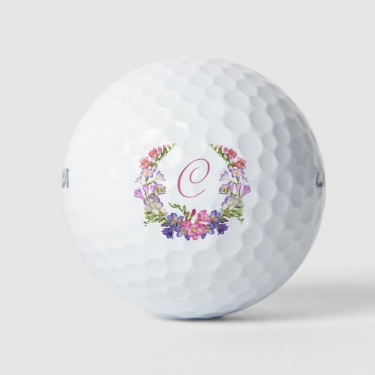Aangepaste golfballen met monogram Initiaal voor h (Voorkant)