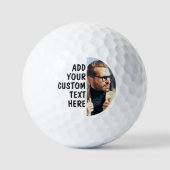 Aangepaste golfballen met tekst en afbeelding (Voorkant)