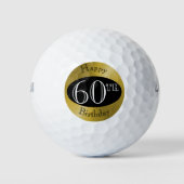 Aangepaste golfballen voor 60e verjaardag (Voorkant)