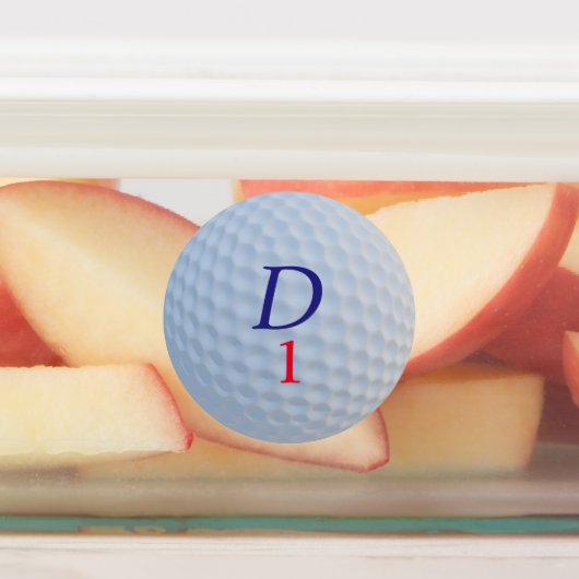 Aangepaste golfbalmonogramlabels labels (Aangebracht)