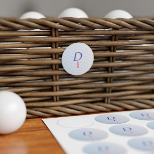 Aangepaste golfbalmonogramlabels labels