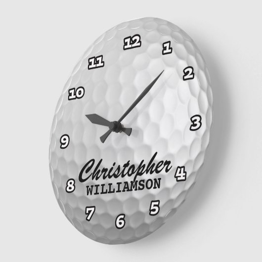 Aangepaste Golfbalwandklok Grote Klok (Hoek)