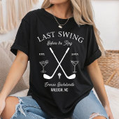 Aangepaste Golfclub Bachelor Party GGolfing Girl B T-shirt
