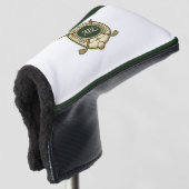 Aangepaste Golfclub Crest Aangepaste Initialen Put Golfheadcover (3/4 voorkant)