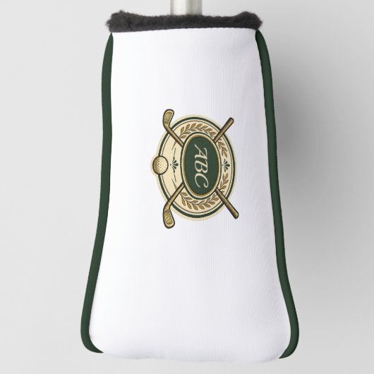 Aangepaste Golfclub Crest Aangepaste Initialen Put Golfheadcover (Draai 90)