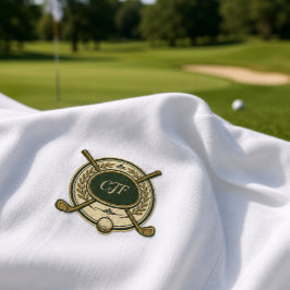 Aangepaste Golfclub Crest Monogram T-shirt | Perso