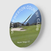 Aangepaste golfclub foto wandklok (Hoek)