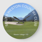 Aangepaste golfclub foto wandklok (Voorkant)