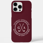 Aangepaste golfclub-hoes met gepersonaliseerd mono Case-Mate iPhone case (Achterkant)